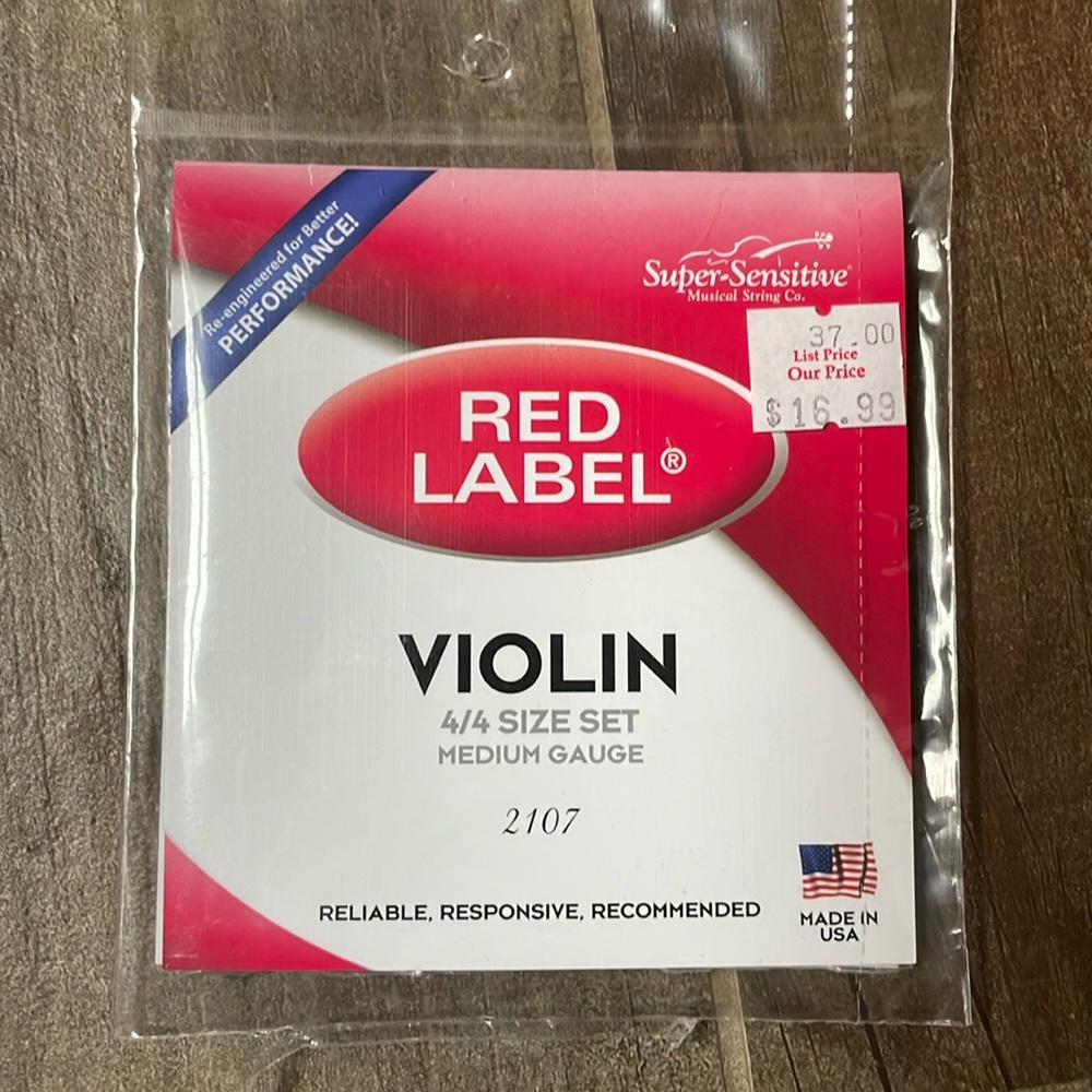 Violin (I think strings) unopened